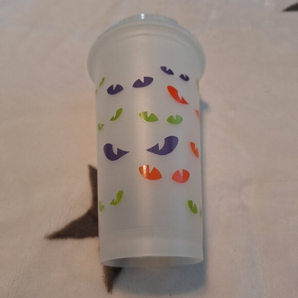 2013 Starbucks Halloween 16oz Reusable Glow In‎ The Dark Hot Cup Limited Edition - Picture 1 of 5